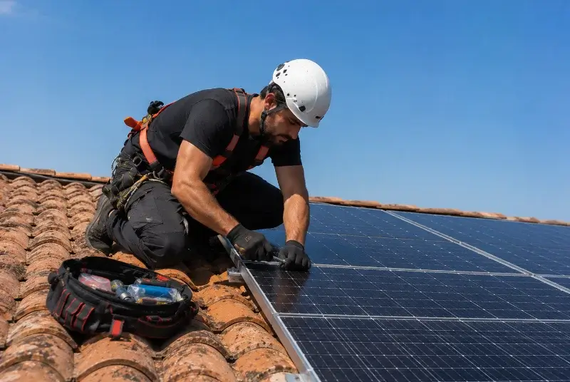 Maintenance et monitoring de panneaux solaires à Lherm