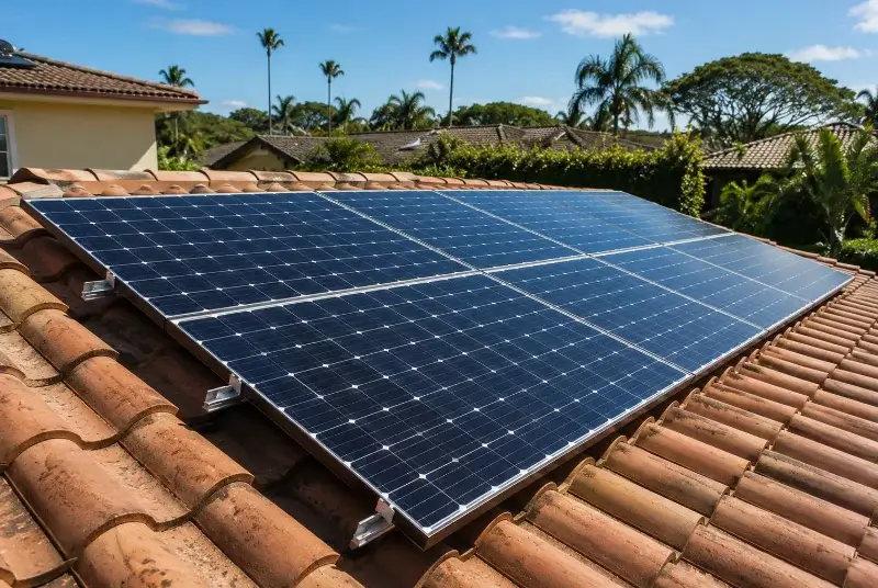 Installation de panneaux solaires à Lherm